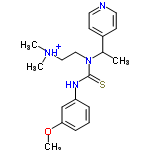 InChI=1/C19H26N4OS/c1-15(16-8-10-20-11-9-16)23(13-12-22(2)3)19(25)21-17-6-5-7-18(14-17)24-4/h5-11,14-15H,12-13H2,1-4H3,(H,21,25)/p+1