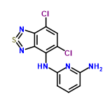 InChI=1/C11H7Cl2N5S/c12-5-4-6(13)10-11(18-19-17-10)9(5)16-8-3-1-2-7(14)15-8/h1-4H,(H3,14,15,16)