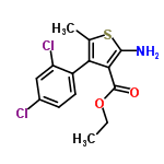 InChI=1/C14H13Cl2NO2S/c1-3-19-14(18)12-11(7(2)20-13(12)17)9-5-4-8(15)6-10(9)16/h4-6H,3,17H2,1-2H3