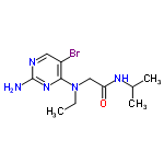 InChI=1/C11H18BrN5O/c1-4-17(6-9(18)15-7(2)3)10-8(12)5-14-11(13)16-10/h5,7H,4,6H2,1-3H3,(H,15,18)(H2,13,14,16)