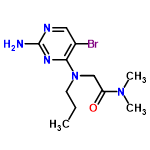 InChI=1/C11H18BrN5O/c1-4-5-17(7-9(18)16(2)3)10-8(12)6-14-11(13)15-10/h6H,4-5,7H2,1-3H3,(H2,13,14,15)