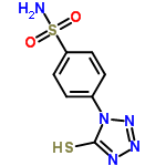 InChI=1/C7H7N5O2S2/c8-16(13,14)6-3-1-5(2-4-6)12-7(15)9-10-11-12/h1-4H,(H2,8,13,14)(H,9,11,15)