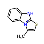 InChI=1/C10H8N2S/c1-7-6-13-10-11-8-4-2-3-5-9(8)12(7)10/h2-6H,1H3/p+1