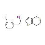 InChI=1/C15H14Cl2S2/c16-12-3-1-2-10(6-12)7-13(17)15-8-11-9-18-5-4-14(11)19-15/h1-3,6,8,13H,4-5,7,9H2