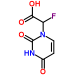 InChI=1/C6H5FN2O4/c7-4(5(11)12)9-2-1-3(10)8-6(9)13/h1-2,4H,(H,11,12)(H,8,10,13)