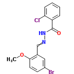 InChI=1/C15H12BrClN2O2/c1-21-14-7-6-11(16)8-10(14)9-18-19-15(20)12-4-2-3-5-13(12)17/h2-9H,1H3,(H,19,20)