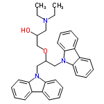 InChI=1/C34H37N3O2/c1-3-35(4-2)21-25(38)24-39-26(22-36-31-17-9-5-13-27(31)28-14-6-10-18-32(28)36)23-37-33-19-11-7-15-29(33)30-16-8-12-20-34(30)37/h5-20,25-26,38H,3-4,21-24H2,1-2H3