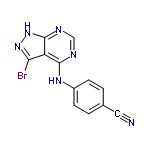 InChI=1/C12H7BrN6/c13-10-9-11(15-6-16-12(9)19-18-10)17-8-3-1-7(5-14)2-4-8/h1-4,6H,(H2,15,16,17,18,19)