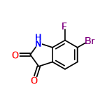 InChI=1/C8H3BrFNO2/c9-4-2-1-3-6(5(4)10)11-8(13)7(3)12/h1-2H,(H,11,12,13)