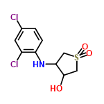 InChI=1/C10H11Cl2NO3S/c11-6-1-2-8(7(12)3-6)13-9-4-17(15,16)5-10(9)14/h1-3,9-10,13-14H,4-5H2