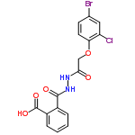 InChI=1/C16H12BrClN2O5/c17-9-5-6-13(12(18)7-9)25-8-14(21)19-20-15(22)10-3-1-2-4-11(10)16(23)24/h1-7H,8H2,(H,19,21)(H,20,22)(H,23,24)