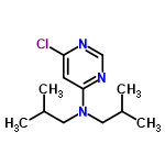 InChI=1/C12H20ClN3/c1-9(2)6-16(7-10(3)4)12-5-11(13)14-8-15-12/h5,8-10H,6-7H2,1-4H3