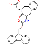 InChI=1/C27H24N2O5/c30-25(31)15-29-14-18-8-2-1-7-17(18)13-24(26(29)32)28-27(33)34-16-23-21-11-5-3-9-19(21)20-10-4-6-12-22(20)23/h1-12,23-24H,13-16H2,(H,28,33)(H,30,31)