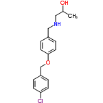 InChI=1/C17H20ClNO2/c1-13(20)10-19-11-14-4-8-17(9-5-14)21-12-15-2-6-16(18)7-3-15/h2-9,13,19-20H,10-12H2,1H3