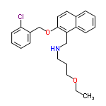 InChI=1/C23H26ClNO2/c1-2-26-15-7-14-25-16-21-20-10-5-3-8-18(20)12-13-23(21)27-17-19-9-4-6-11-22(19)24/h3-6,8-13,25H,2,7,14-17H2,1H3