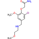 InChI=1/C13H19ClN2O4/c1-18-4-3-16-7-9-5-10(14)13(11(6-9)19-2)20-8-12(15)17/h5-6,16H,3-4,7-8H2,1-2H3,(H2,15,17)