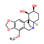 InChI=1/C17H21NO5/c1-21-14-9-7-18-5-4-17(13(18)3-2-11(19)16(17)20)10(9)6-12-15(14)23-8-22-12/h6,11,13,16,19-20H,2-5,7-8H2,1H3/t11-,13+,16-,17-/m0/s1