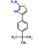 InChI=1/C13H16N2S/c1-13(2,3)10-6-4-9(5-7-10)11-8-16-12(14)15-11/h4-8H,1-3H3,(H2,14,15)/p+1