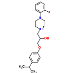 InChI=1/C22H29FN2O2/c1-17(2)18-7-9-20(10-8-18)27-16-19(26)15-24-11-13-25(14-12-24)22-6-4-3-5-21(22)23/h3-10,17,19,26H,11-16H2,1-2H3/p+1