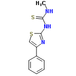 InChI=1/C11H11N3S2/c1-12-10(15)14-11-13-9(7-16-11)8-5-3-2-4-6-8/h2-7H,1H3,(H2,12,13,14,15)