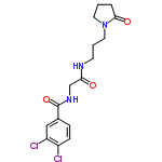 InChI=1/C16H19Cl2N3O3/c17-12-5-4-11(9-13(12)18)16(24)20-10-14(22)19-6-2-8-21-7-1-3-15(21)23/h4-5,9H,1-3,6-8,10H2,(H,19,22)(H,20,24)