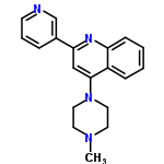 InChI=1/C19H20N4/c1-22-9-11-23(12-10-22)19-13-18(15-5-4-8-20-14-15)21-17-7-3-2-6-16(17)19/h2-8,13-14H,9-12H2,1H3