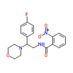 InChI=1/C19H20FN3O4/c20-15-7-5-14(6-8-15)18(22-9-11-27-12-10-22)13-21-19(24)16-3-1-2-4-17(16)23(25)26/h1-8,18H,9-13H2,(H,21,24)