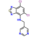 InChI=1/C11H7Cl2N5S/c12-7-1-8(13)10-11(18-19-17-10)9(7)16-4-6-2-14-5-15-3-6/h1-3,5,16H,4H2