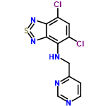 InChI=1/C11H7Cl2N5S/c12-7-3-8(13)10-11(18-19-17-10)9(7)15-4-6-1-2-14-5-16-6/h1-3,5,15H,4H2