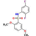 InChI=1/C14H13F2NO4S/c1-20-10-4-6-13(21-2)14(8-10)22(18,19)17-12-7-9(15)3-5-11(12)16/h3-8,17H,1-2H3