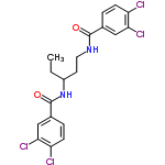 InChI=1/C19H18Cl4N2O2/c1-2-13(25-19(27)12-4-6-15(21)17(23)10-12)7-8-24-18(26)11-3-5-14(20)16(22)9-11/h3-6,9-10,13H,2,7-8H2,1H3,(H,24,26)(H,25,27)