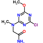 InChI=1/C7H10ClN5O2/c1-13(3-4(9)14)6-10-5(8)11-7(12-6)15-2/h3H2,1-2H3,(H2,9,14)