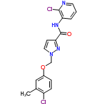 InChI=1/C17H14Cl2N4O2/c1-11-9-12(4-5-13(11)18)25-10-23-8-6-15(22-23)17(24)21-14-3-2-7-20-16(14)19/h2-9H,10H2,1H3,(H,21,24)