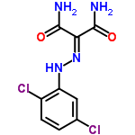 InChI=1/C9H8Cl2N4O2/c10-4-1-2-5(11)6(3-4)14-15-7(8(12)16)9(13)17/h1-3,14H,(H2,12,16)(H2,13,17)