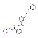 InChI=1/C27H28N2O5/c30-26(20-8-6-11-22(18-20)34-17-16-33-21-9-2-1-3-10-21)29-25-14-5-4-13-24(25)27(31)28-19-23-12-7-15-32-23/h1-6,8-11,13-14,18,23H,7,12,15-17,19H2,(H,28,31)(H,29,30)