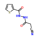 InChI=1/C8H7N3O2S/c9-4-3-7(12)10-11-8(13)6-2-1-5-14-6/h1-2,5H,3H2,(H,10,12)(H,11,13)