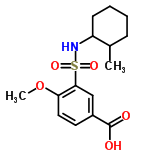 InChI=1/C15H21NO5S/c1-10-5-3-4-6-12(10)16-22(19,20)14-9-11(15(17)18)7-8-13(14)21-2/h7-10,12,16H,3-6H2,1-2H3,(H,17,18)