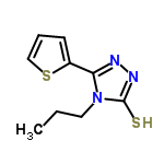 InChI=1/C9H11N3S2/c1-2-5-12-8(10-11-9(12)13)7-4-3-6-14-7/h3-4,6H,2,5H2,1H3,(H,11,13)