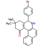InChI=1/C25H22BrNO/c1-25(2)13-19-23(21(28)14-25)22-18-6-4-3-5-15(18)9-12-20(22)27-24(19)16-7-10-17(26)11-8-16/h3-12,24,27H,13-14H2,1-2H3