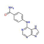 InChI=1/C12H10N6O/c13-10(19)7-1-3-8(4-2-7)18-12-9-11(15-5-14-9)16-6-17-12/h1-6H,(H2,13,19)(H2,14,15,16,17,18)