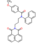 InChI=1/C33H26N2O4/c1-39-25-18-16-24(17-19-25)31(36)34(29-15-6-9-22-8-2-3-12-26(22)29)20-7-21-35-32(37)27-13-4-10-23-11-5-14-28(30(23)27)33(35)38/h2-6,8-19H,7,20-21H2,1H3