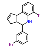 InChI=1/C18H15BrFN/c19-12-5-1-4-11(10-12)17-14-7-2-6-13(14)15-8-3-9-16(20)18(15)21-17/h1-6,8-10,13-14,17,21H,7H2