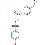 InChI=1/C16H15ClO4S/c1-21-14-6-2-12(3-7-14)16(18)10-11-22(19,20)15-8-4-13(17)5-9-15/h2-9H,10-11H2,1H3