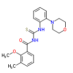 InChI=1/C20H23N3O3S/c1-14-6-5-7-15(18(14)25-2)19(24)22-20(27)21-16-8-3-4-9-17(16)23-10-12-26-13-11-23/h3-9H,10-13H2,1-2H3,(H2,21,22,24,27)