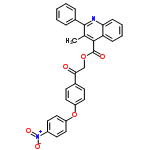 InChI=1/C31H22N2O6/c1-20-29(26-9-5-6-10-27(26)32-30(20)22-7-3-2-4-8-22)31(35)38-19-28(34)21-11-15-24(16-12-21)39-25-17-13-23(14-18-25)33(36)37/h2-18H,19H2,1H3