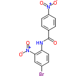 InChI=1/C13H8BrN3O5/c14-9-3-6-11(12(7-9)17(21)22)15-13(18)8-1-4-10(5-2-8)16(19)20/h1-7H,(H,15,18)