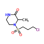 InChI=1/C8H15ClN2O3S/c1-7-8(12)10-4-5-11(7)15(13,14)6-2-3-9/h7H,2-6H2,1H3,(H,10,12)