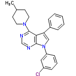 InChI=1/C24H23ClN4/c1-17-10-12-28(13-11-17)23-22-21(18-6-3-2-4-7-18)15-29(24(22)27-16-26-23)20-9-5-8-19(25)14-20/h2-9,14-17H,10-13H2,1H3