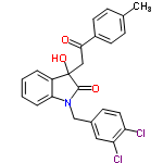 InChI=1/C24H19Cl2NO3/c1-15-6-9-17(10-7-15)22(28)13-24(30)18-4-2-3-5-21(18)27(23(24)29)14-16-8-11-19(25)20(26)12-16/h2-12,30H,13-14H2,1H3