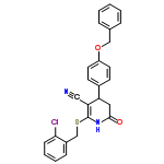 InChI=1/C26H21ClN2O2S/c27-24-9-5-4-8-20(24)17-32-26-23(15-28)22(14-25(30)29-26)19-10-12-21(13-11-19)31-16-18-6-2-1-3-7-18/h1-13,22H,14,16-17H2,(H,29,30)